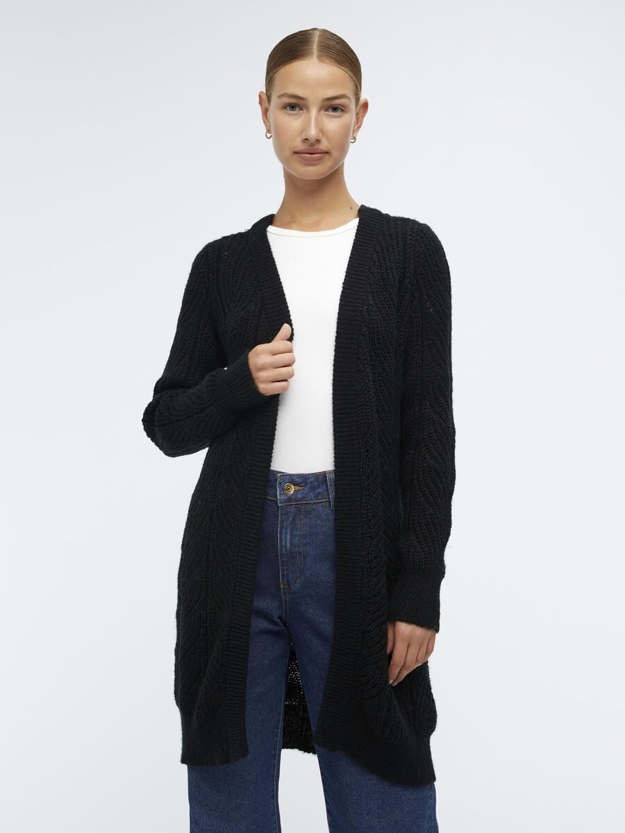 OBJECT OBJNOVA STELLA KNITTED CARDIGAN, Black, highres - 23030187_Black_003.jpg