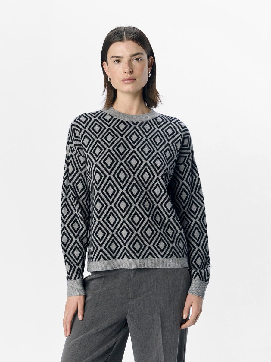 OBJECT EN MAILLE PULLOVER, Medium Grey Melange, highres - 23044642_MediumGreyMelange_1163148_003.jpg