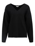 OBJECT V-AUSSCHNITT STRICKPULLOVER, Black, highres - 23044288_Black_001.jpg