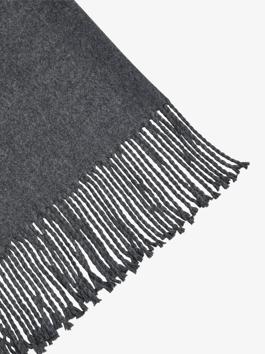 Carousel image - WOOL SCARF, Dark Grey Melange | 4