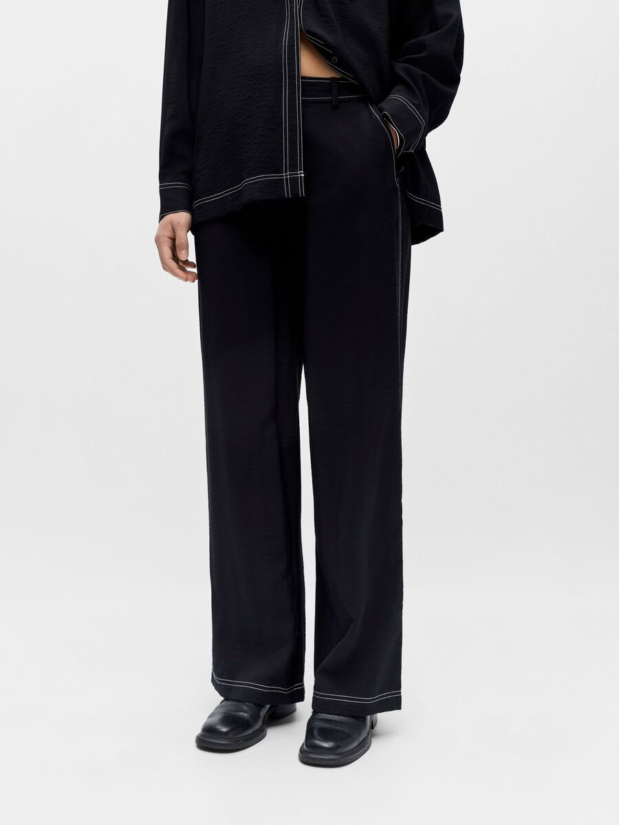 Product carousel image - MED TRYCK BYXOR MED VIDA BEN, Black | 1