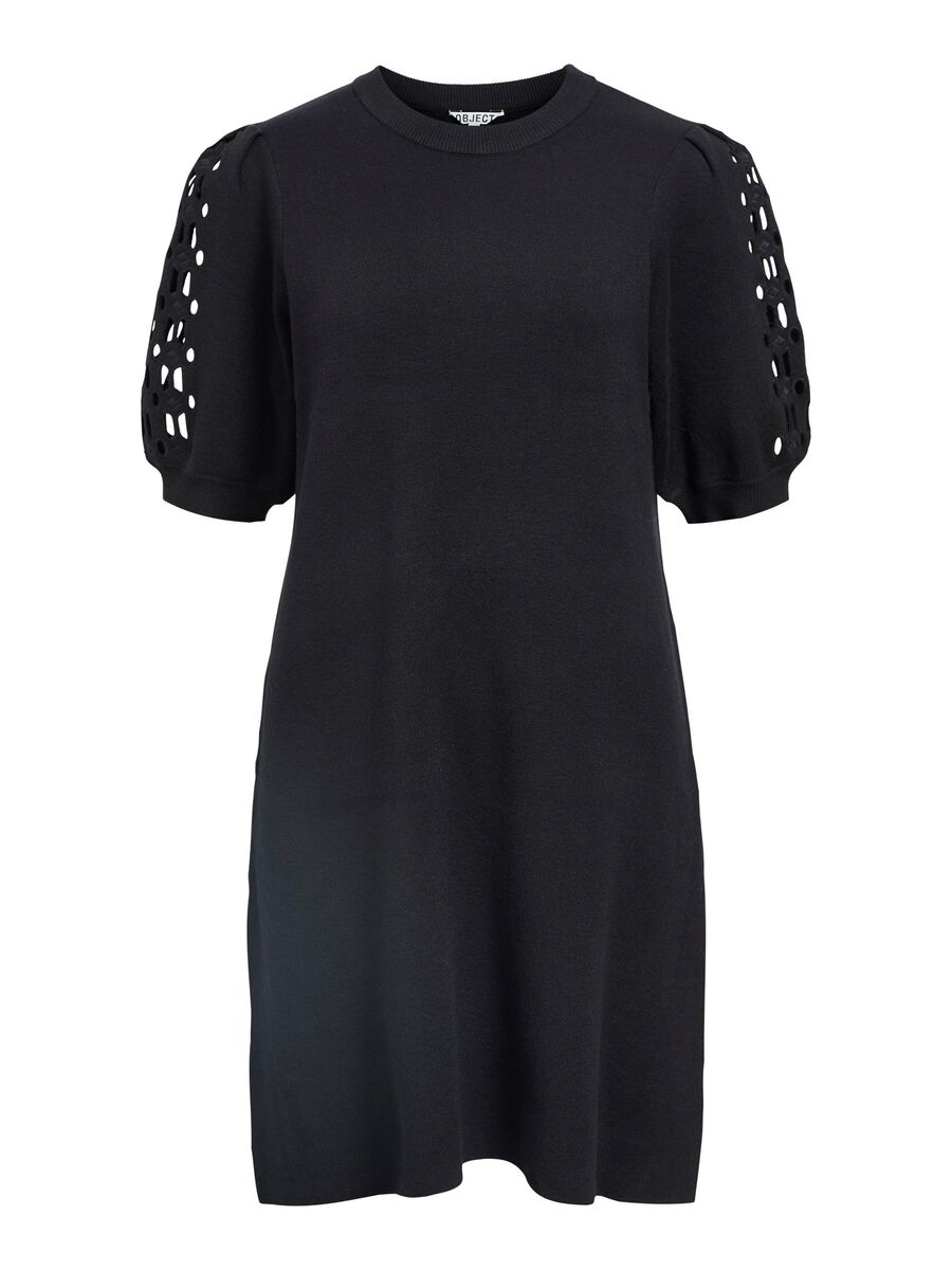 Carousel image - KNITTED MINI DRESS, Black | 1