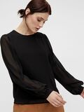 Object Collectors Item BALLOON SLEEVED PUFF BLOUSE, Black, highres - 23034458_Black_006.jpg
