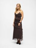 Product image thumbnail - RUFFLED MAXI DRESS, Seal Brown | 4
