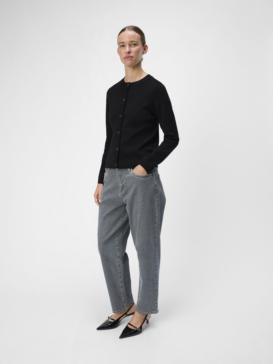 Carousel image - OBJESTER CARDIGAN EN MAILLE, Black | 4