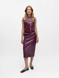 Product image thumbnail - PU CROCODILE JUPE, Mauve Wine | 4