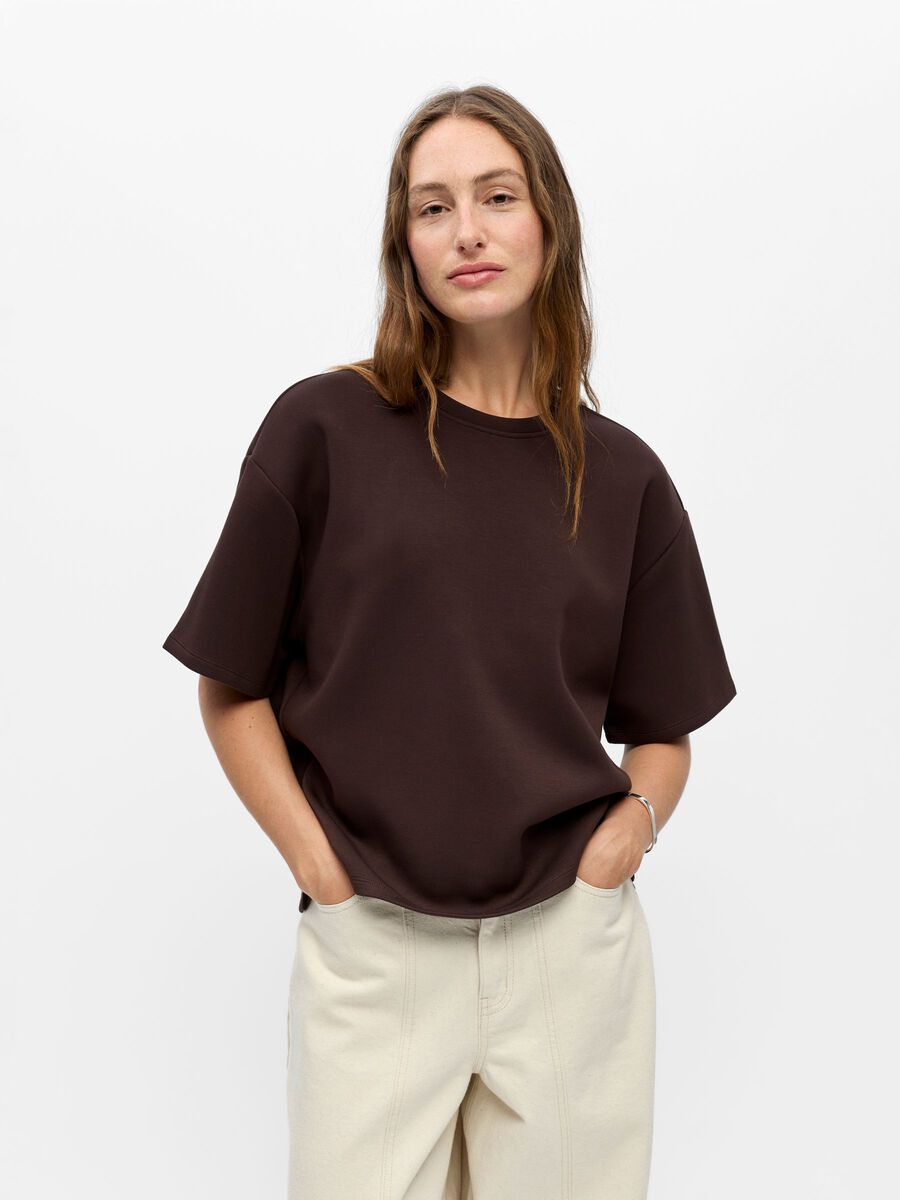 Product carousel image - BOXY T-SHIRT, Seal Brown | 1