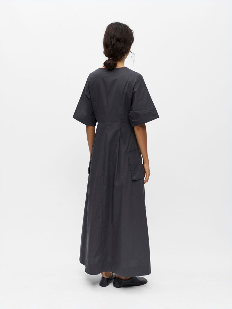 Product carousel image - POCKET MAXI DRESS, Gunmetal | 2
