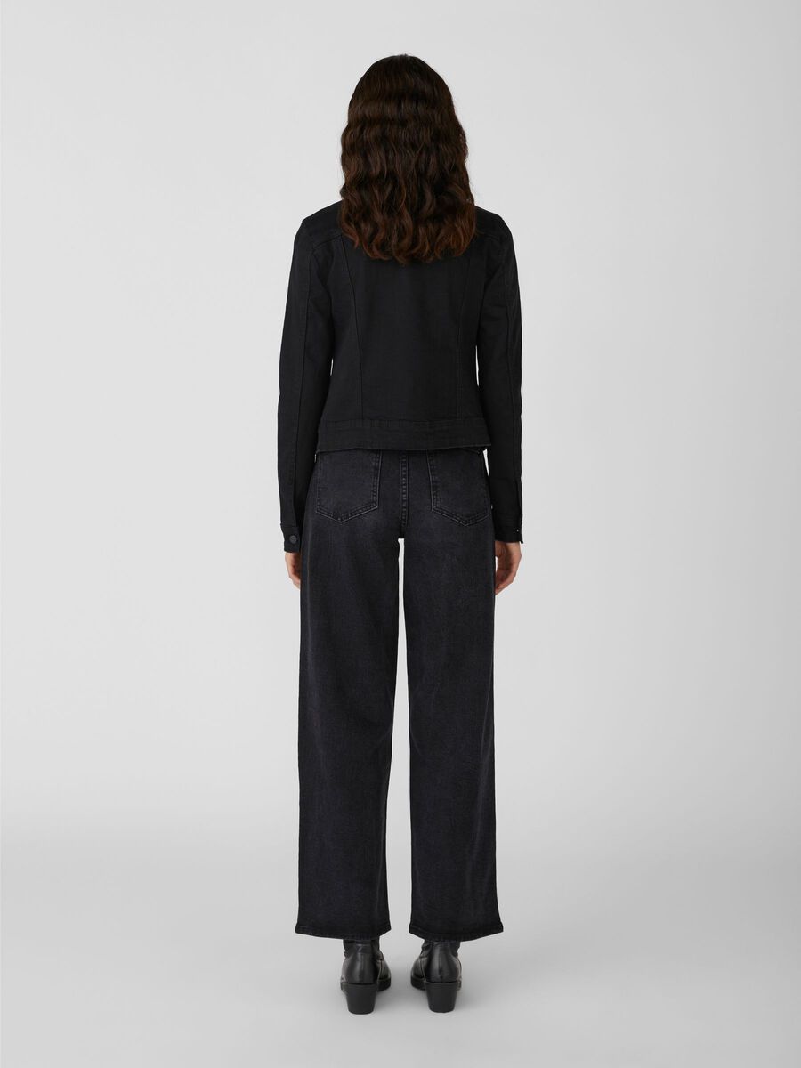 OBJECT REGULAR FIT DENIM JACKET, Black Denim, highres - 23026129_BlackDenim_004.jpg