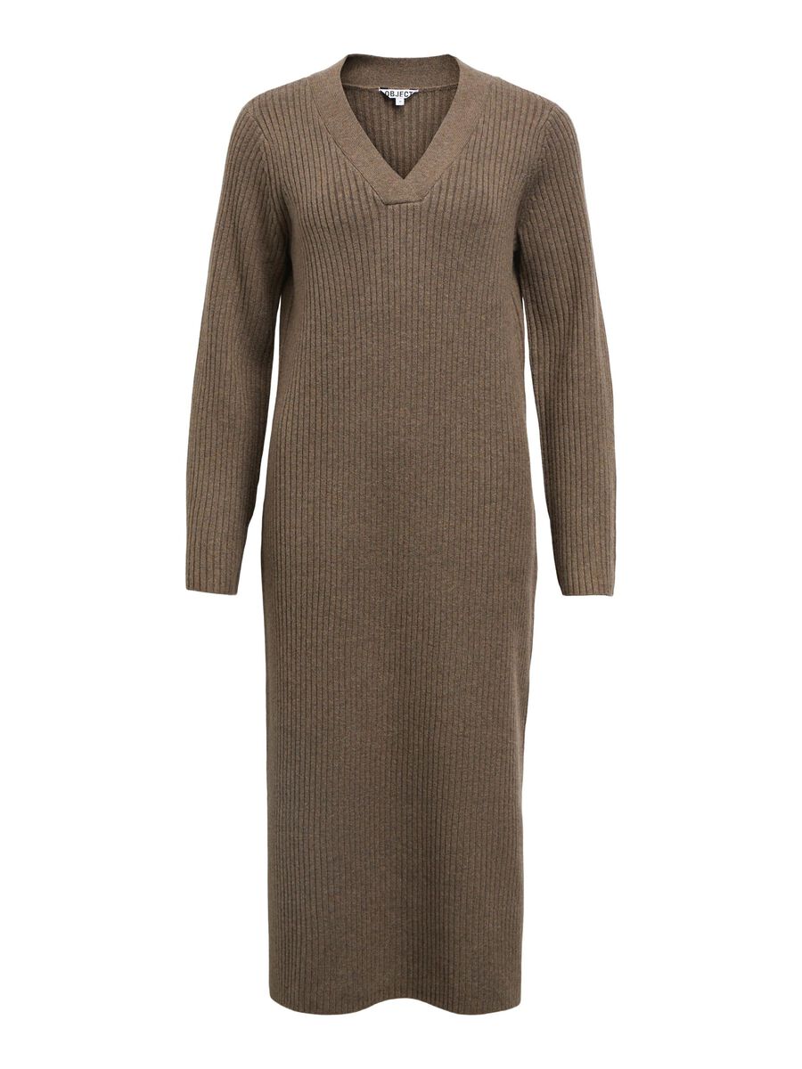 Carousel image - KNITTED MAXI DRESS, Morel | 1