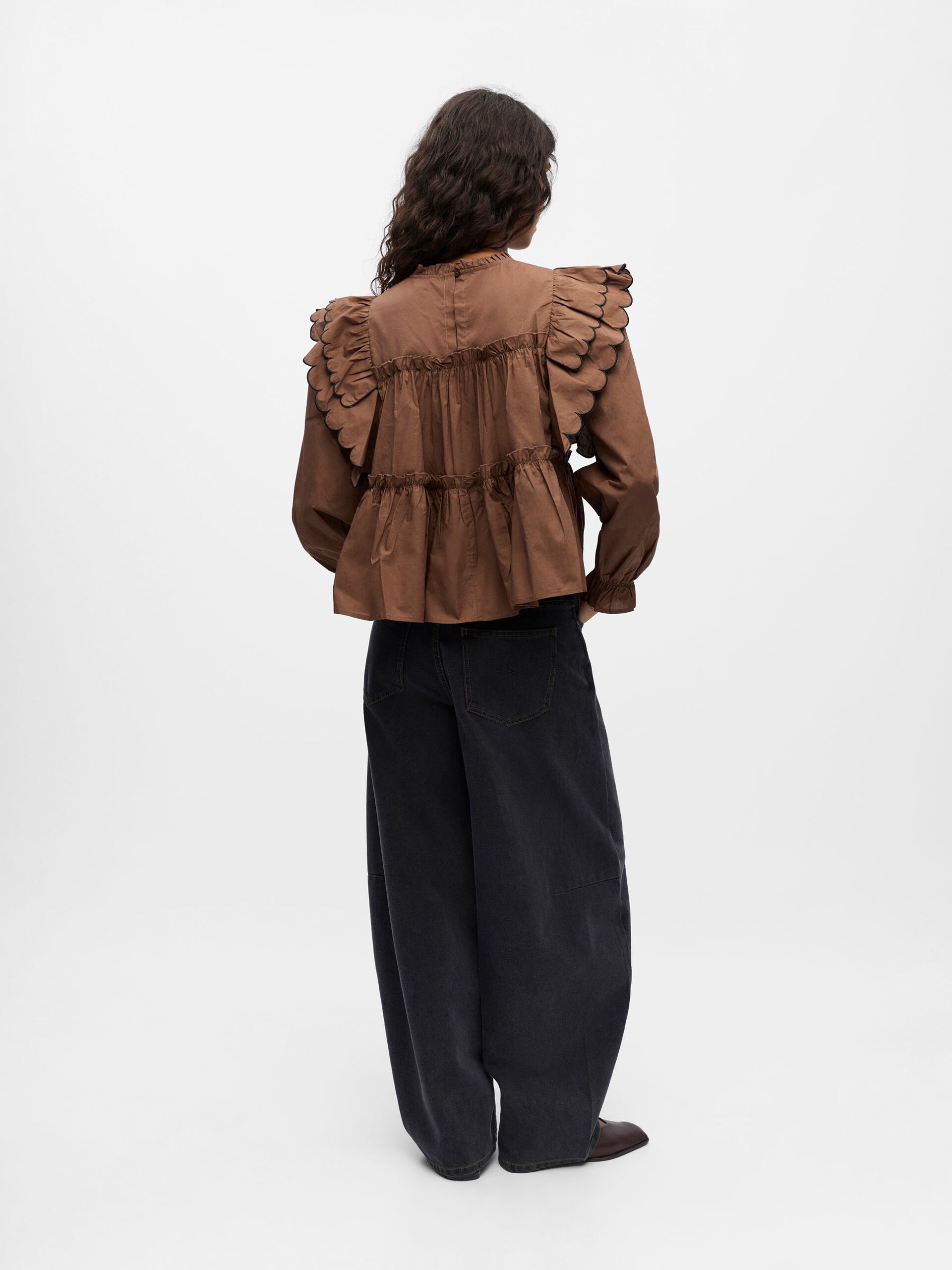 Carousel image - OBJHOPE LONG SLEEVED TOP, Cocoa Brown | 3