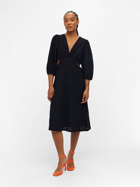 Object Collectors Item BRODERIE ANGLAISE MIDI DRESS, Black, highres - 23041024_Black_003.jpg