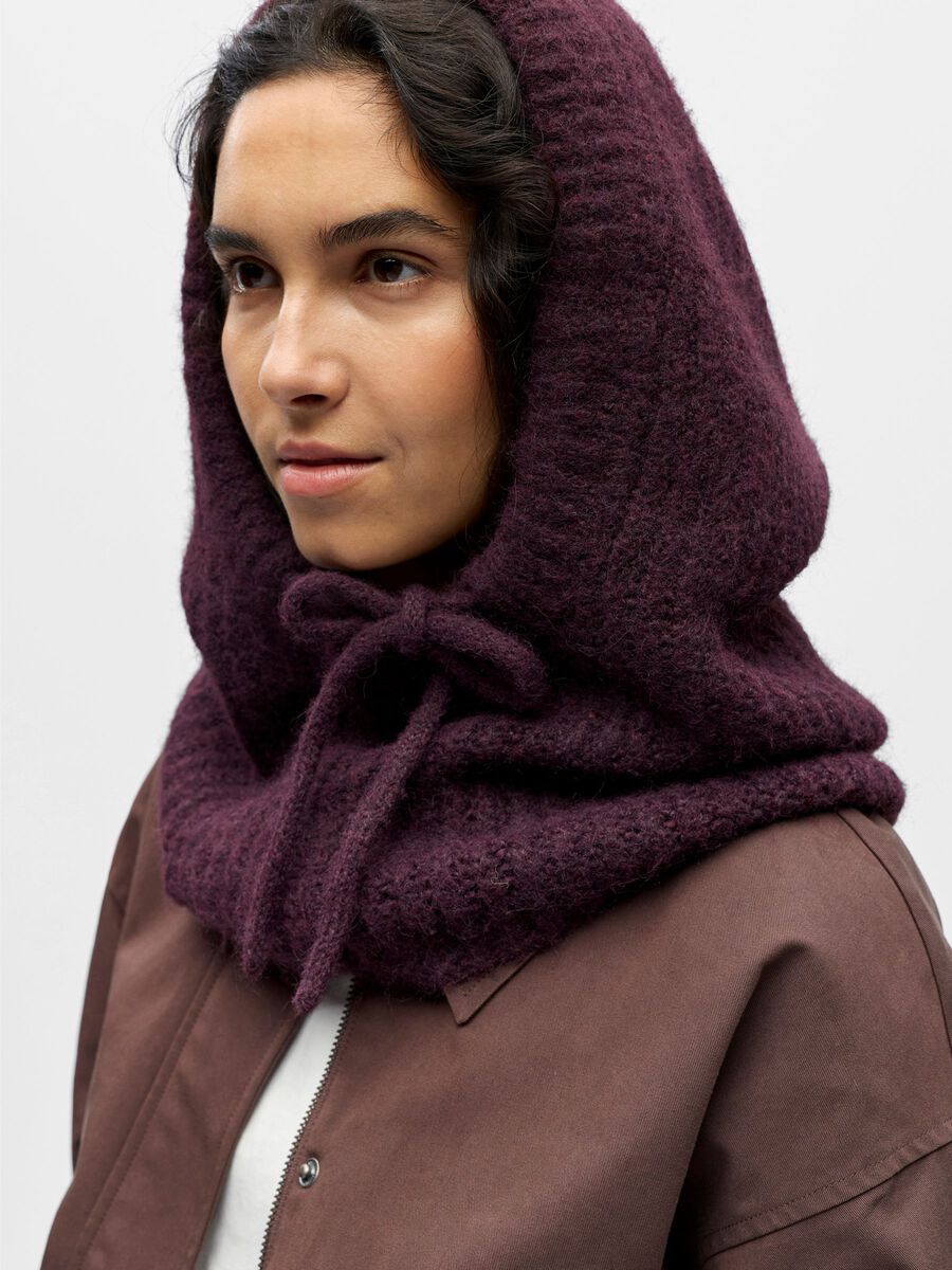 Product carousel image - OBJMILU BALACLAVA, Mauve Wine | 1