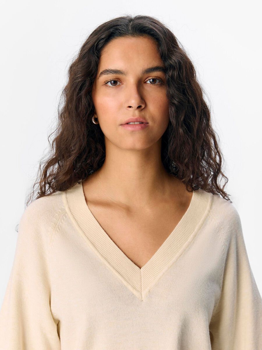 Carousel image - OBJTHESS KNITTED TOP, Sandshell | 5