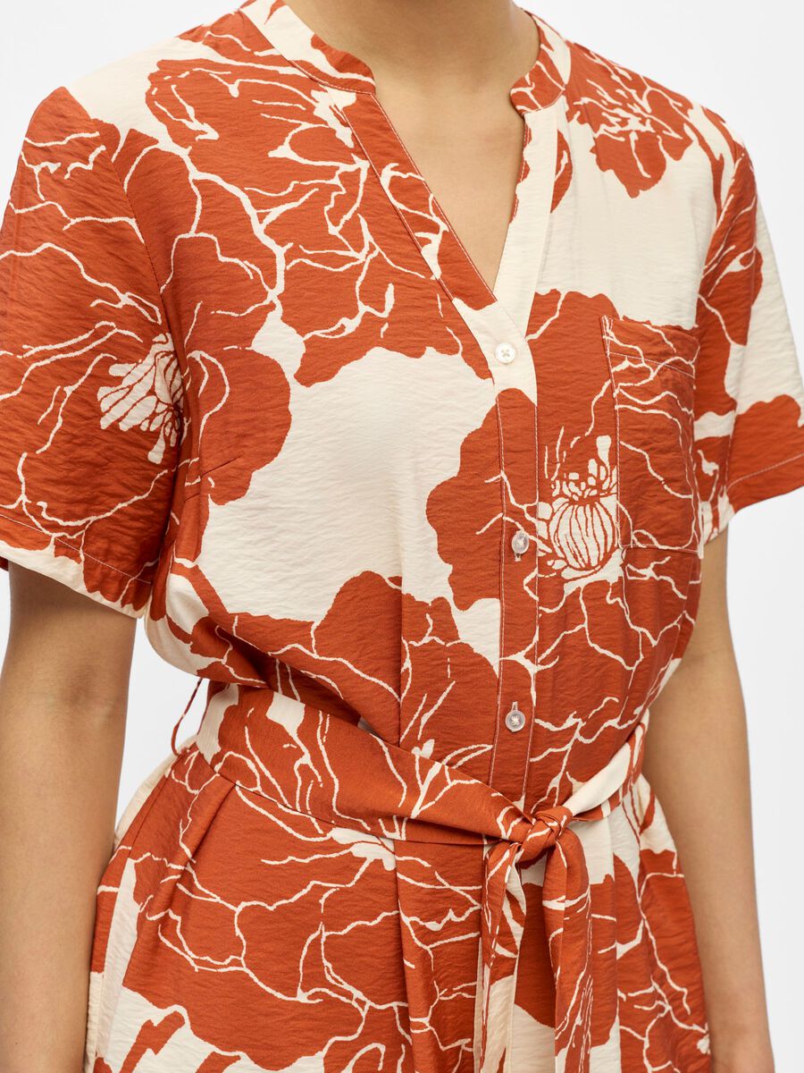 Carousel image - PRINT BLUSENKLEID, Sandshell | 5