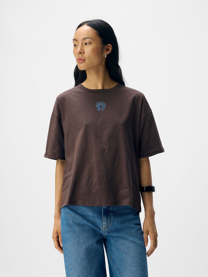 Carousel image - OVERSIZED T-SHIRT, Seal Brown | 3