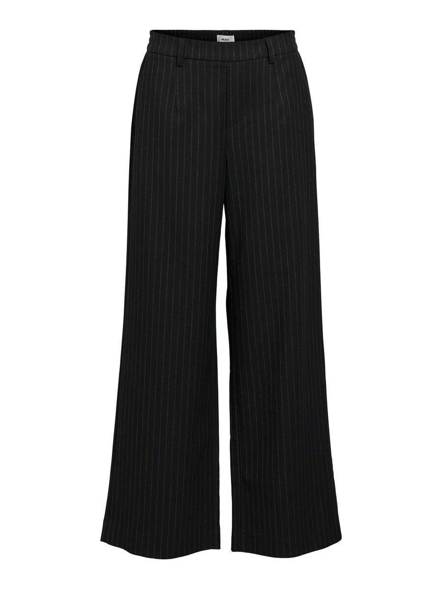 Product carousel image - OBJLISA PANTALON À JAMBE AMPLE, Black | 2