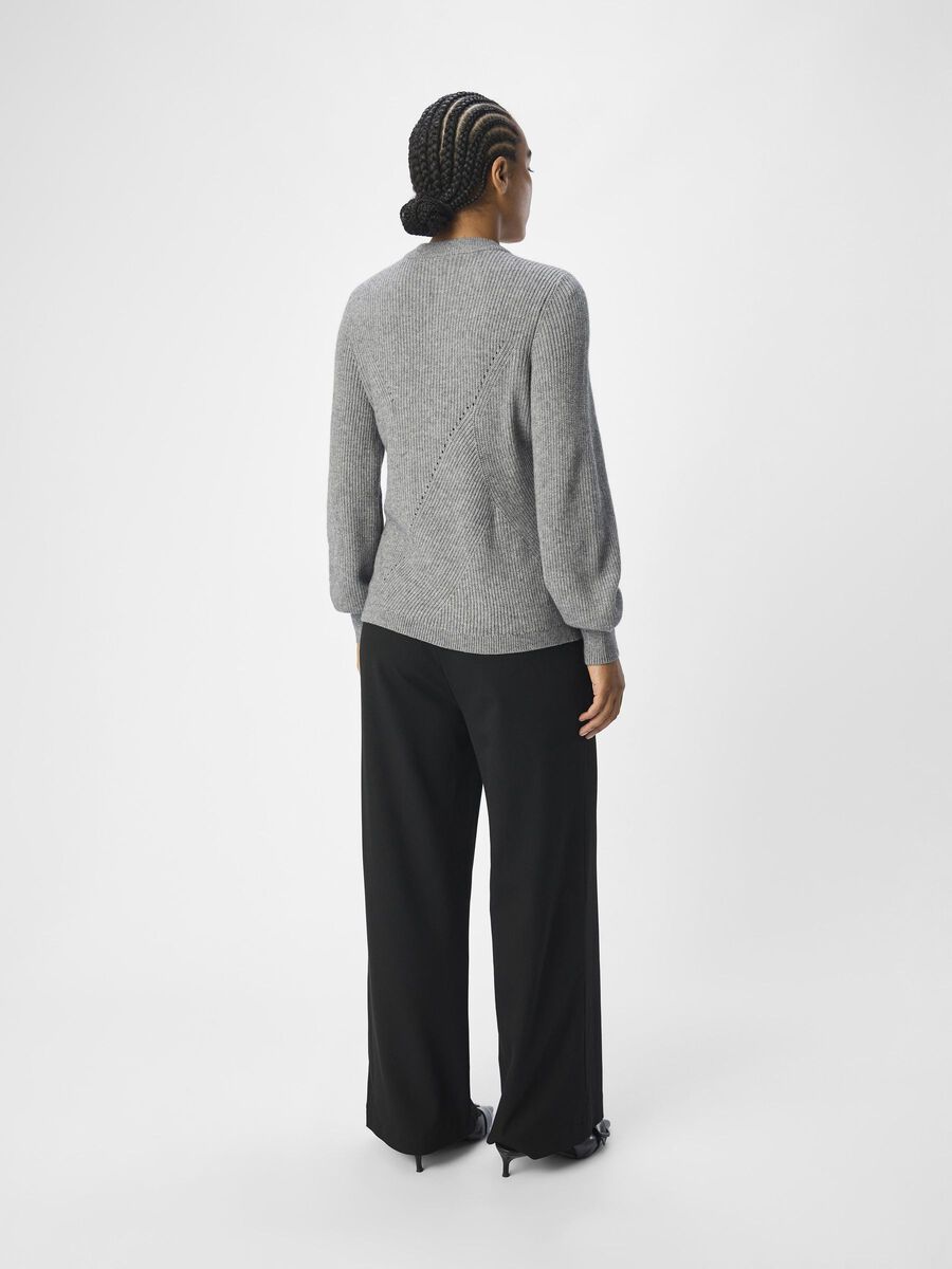 OBJECT KNITTED PULLOVER, Medium Grey Melange, highres - 23044621_MediumGreyMelange_004.jpg