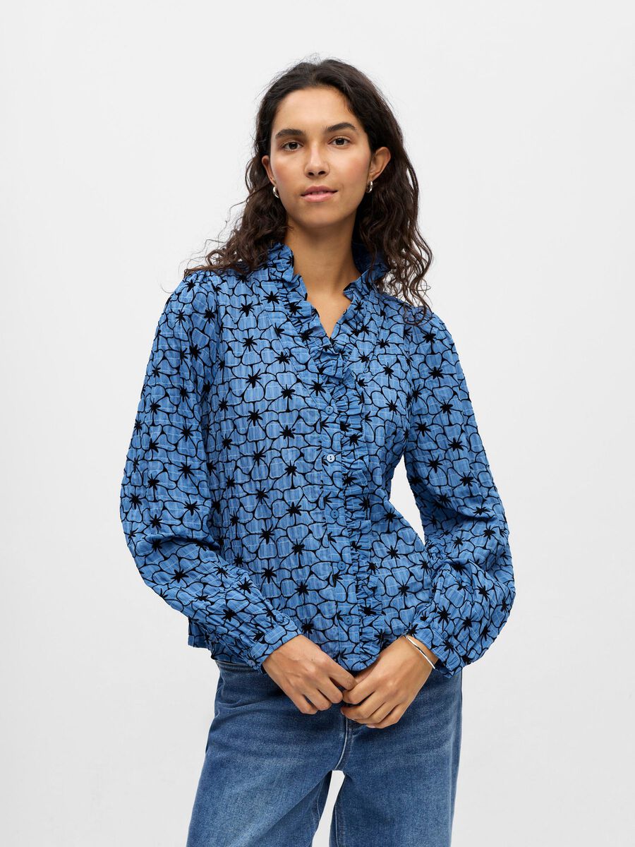 Product carousel image - FLEURIE CHEMISE, Legion Blue | 1
