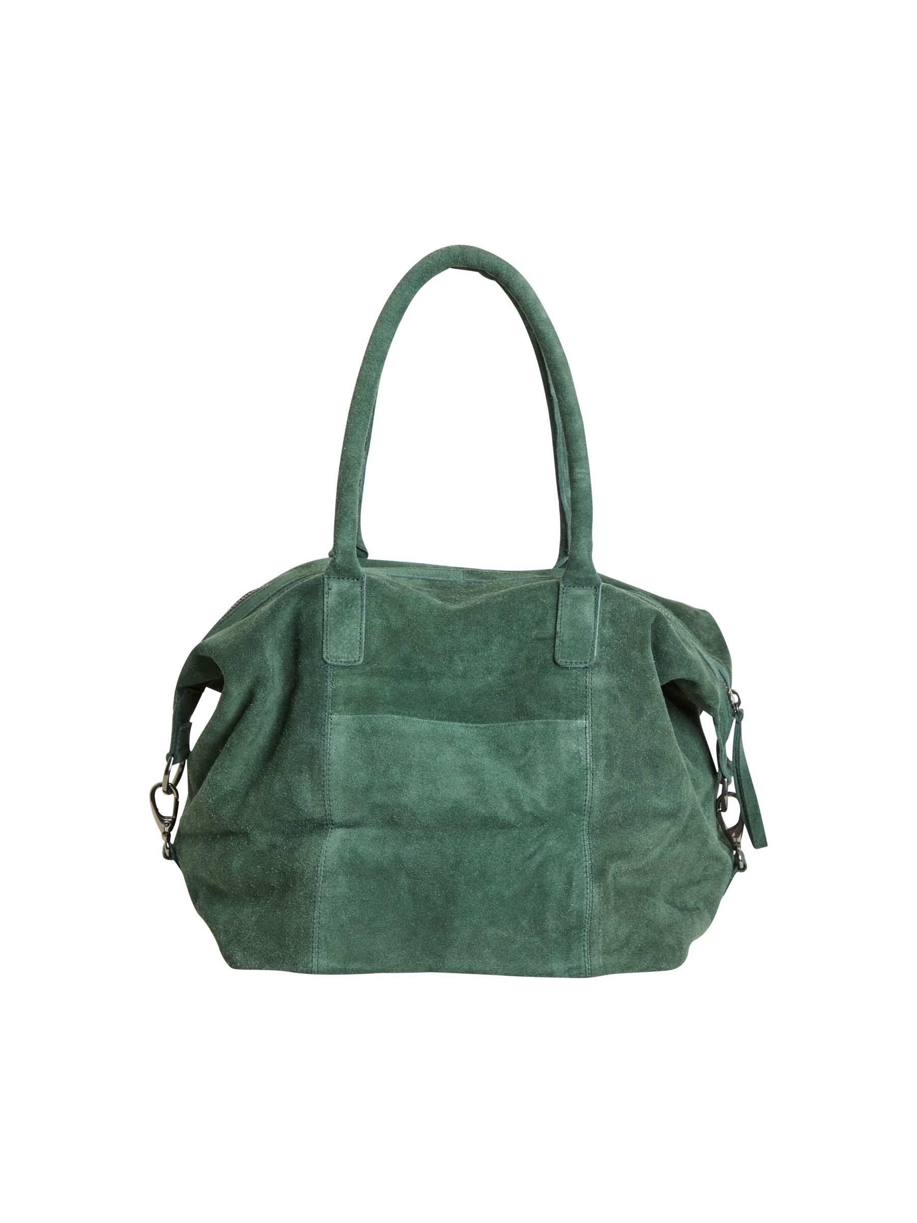 Suede travel best sale bag