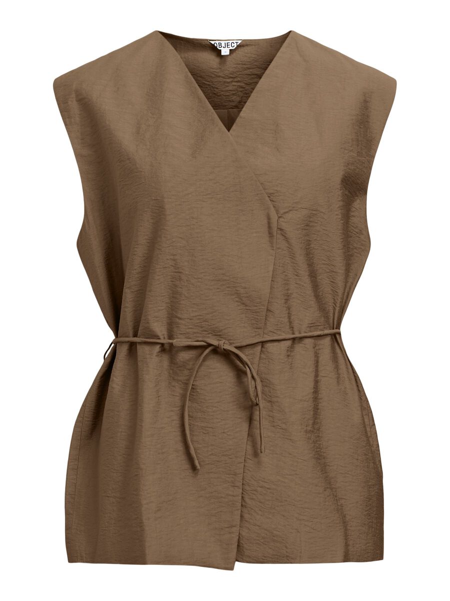 Product carousel image - NOUÉ SUR LE DEVANT GILET, Morel | 2