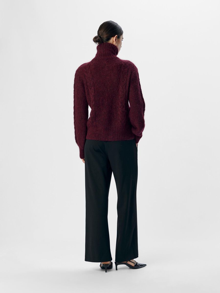 OBJECT RITSSLUITING GEBREID VEST, Cabernet, highres - 23044658_Cabernet_004.jpg