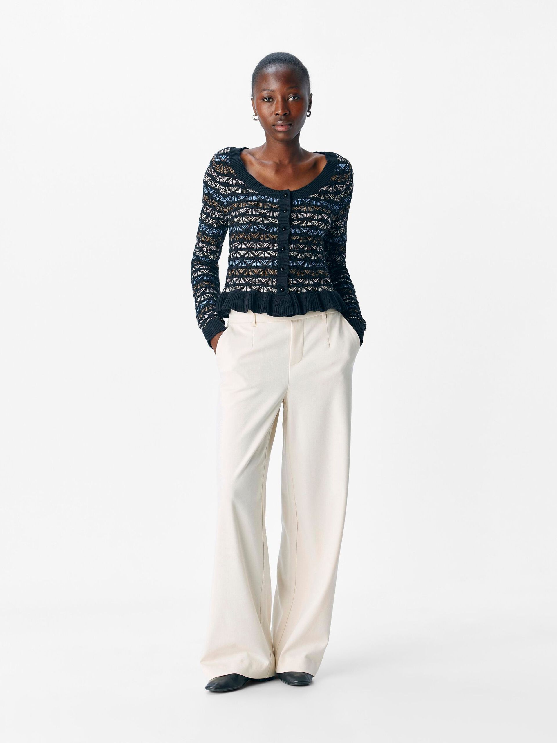 Carousel image - KNITTED CARDIGAN, Black | 3