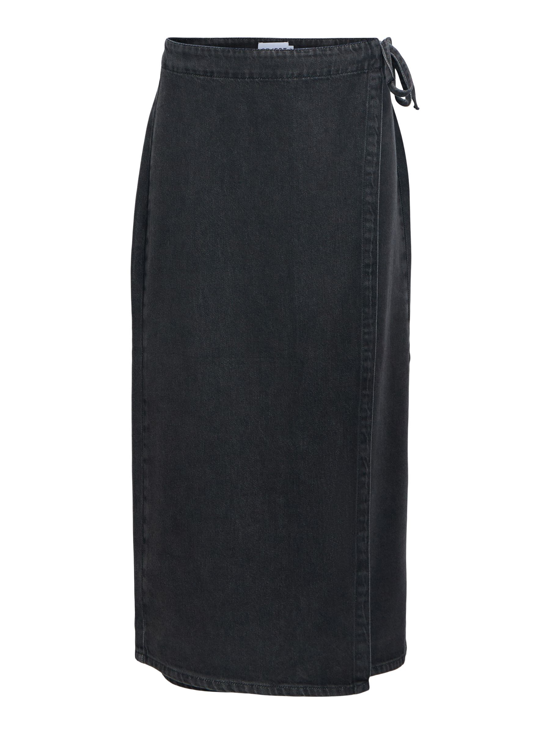 DENIM WRAP SKIRT | Black | .OBJECT CI Switzerland