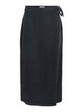 Product image thumbnail - JUPE LONGUE, Black Denim | 1