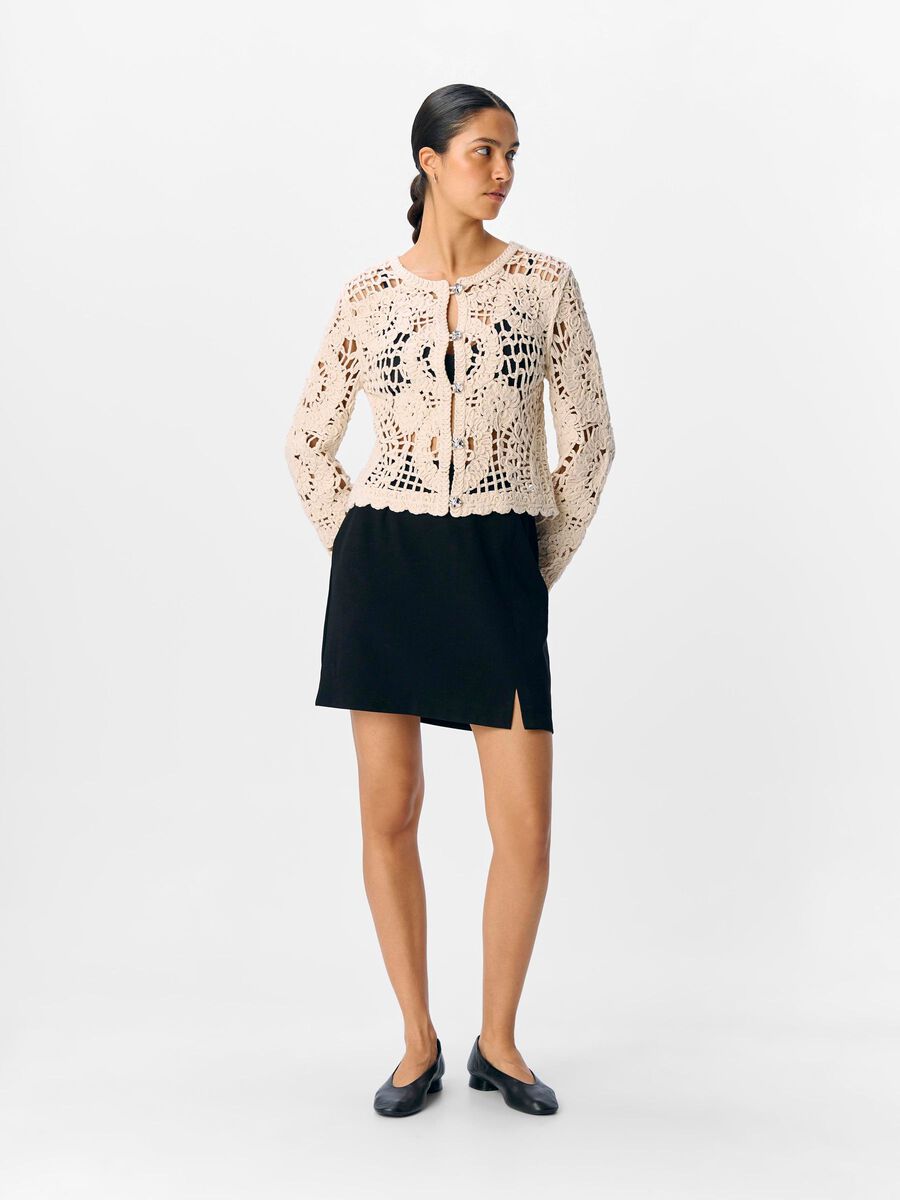 Carousel image - AU CROCHET CARDIGAN, White Sand | 4