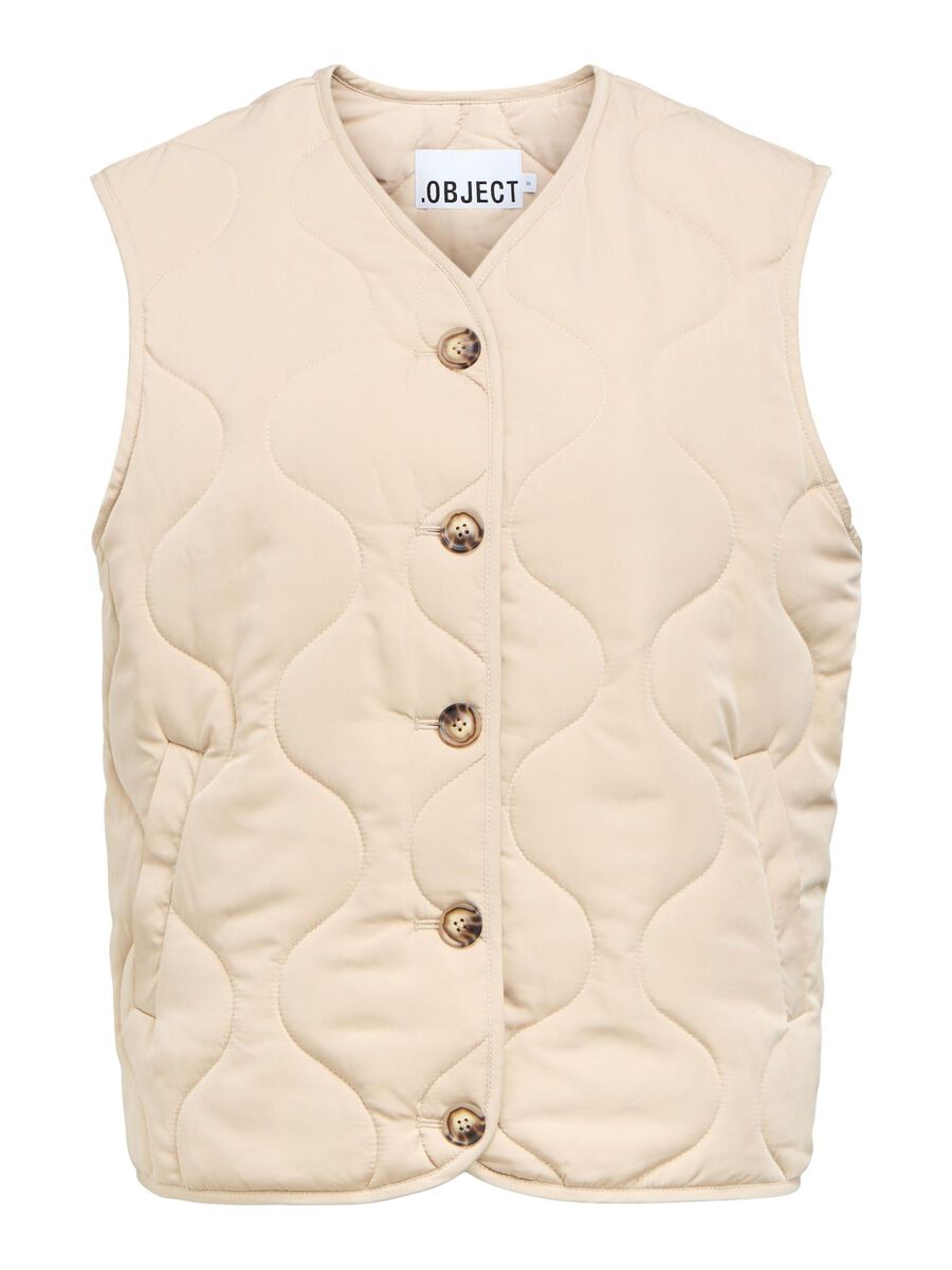 Carousel image - QUILTED GILET, Humus | 1