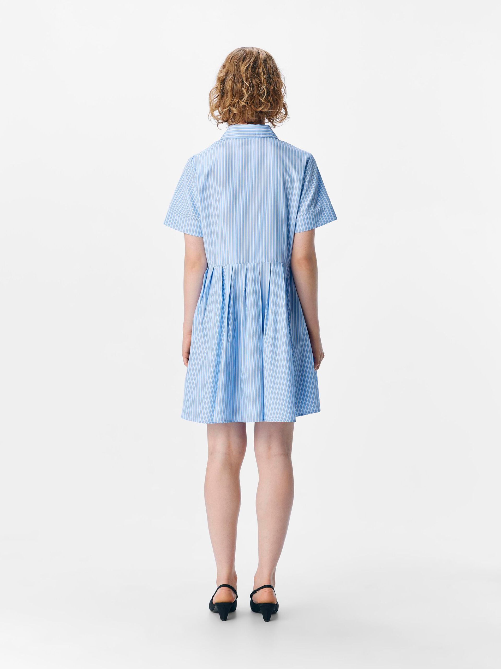 Carousel image - SHIRT MINI DRESS, Brunnera Blue | 3