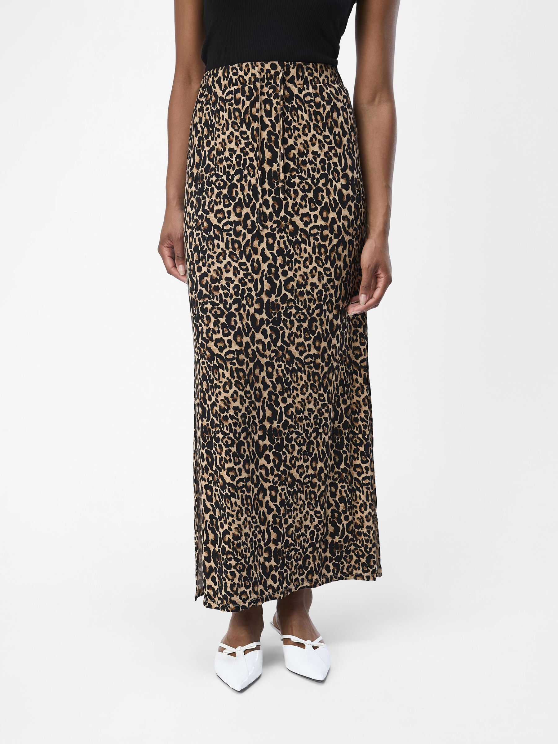 Topshop leopard print maxi skirt sale