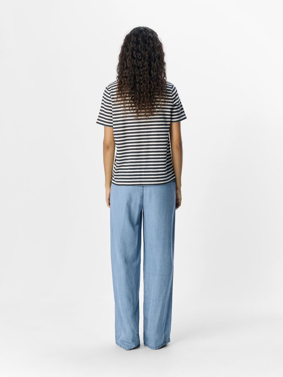 OBJECT STRIPED T-SHIRT, White, highres - 23046296_White_1177429_004.jpg