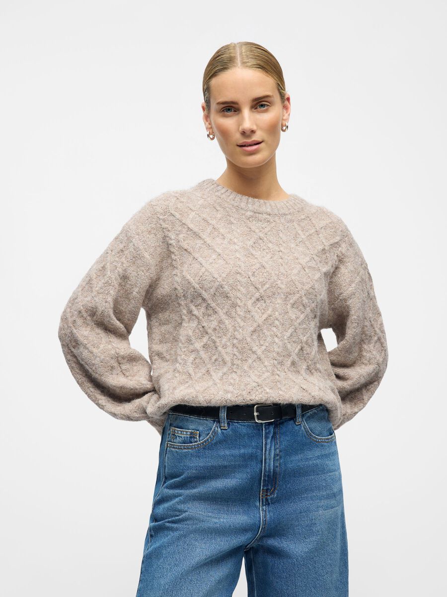 Carousel image - EN MAILLE PULLOVER, Humus | 2