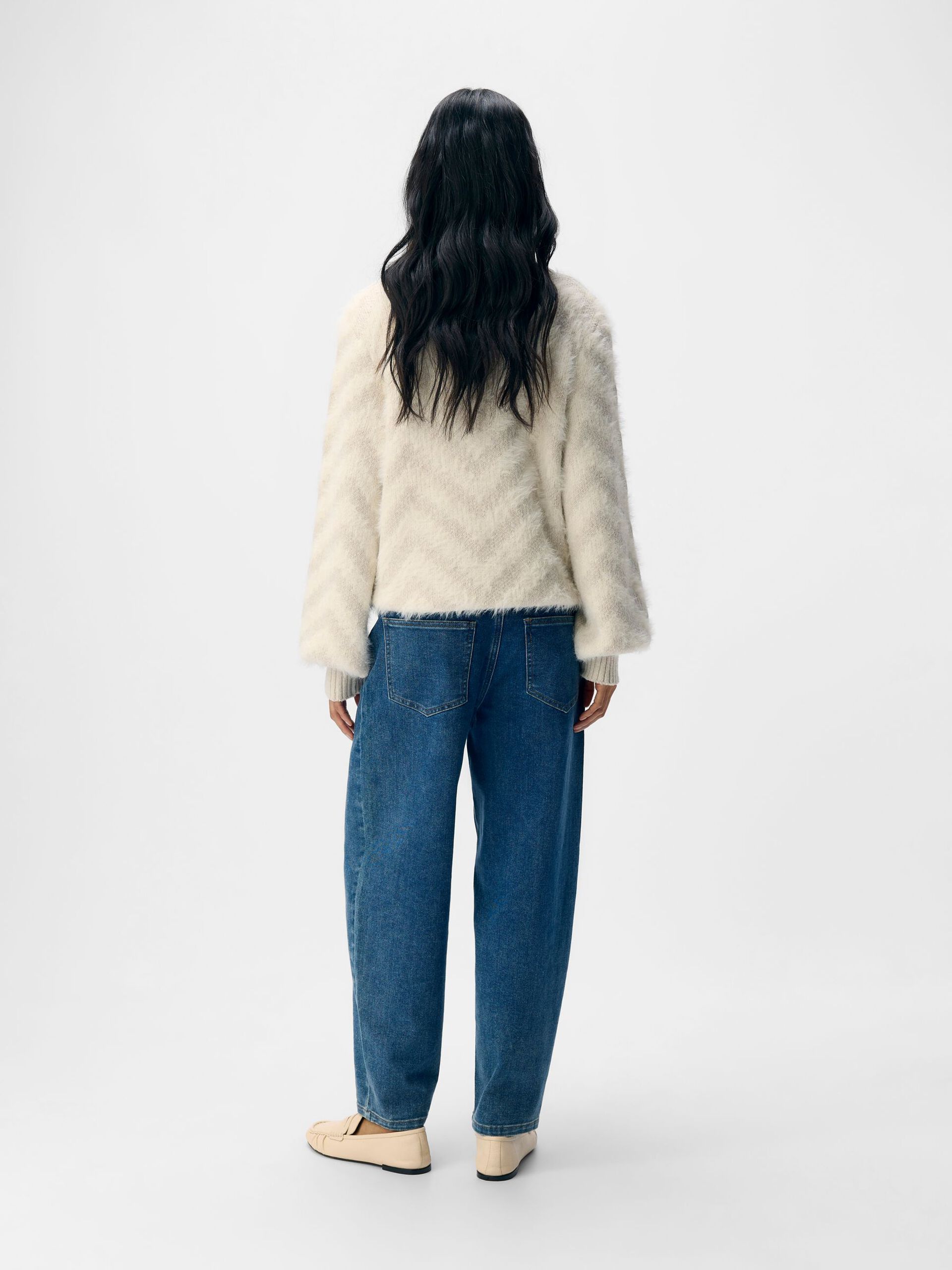 Carousel image - BARREL FIT JEANS, Medium Blue Denim | 3