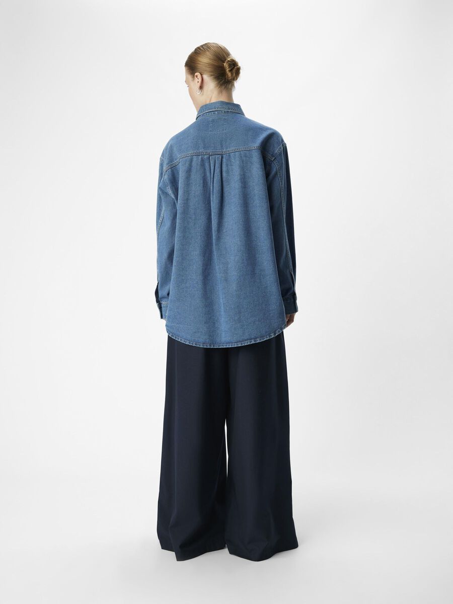 OBJECT DENIM SHIRT, Medium Blue Denim, highres - 23046549_MediumBlueDenim_1185381_004.jpg