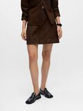 Product image thumbnail - SUEDE MINI SKIRT, Cocoa Brown | 2