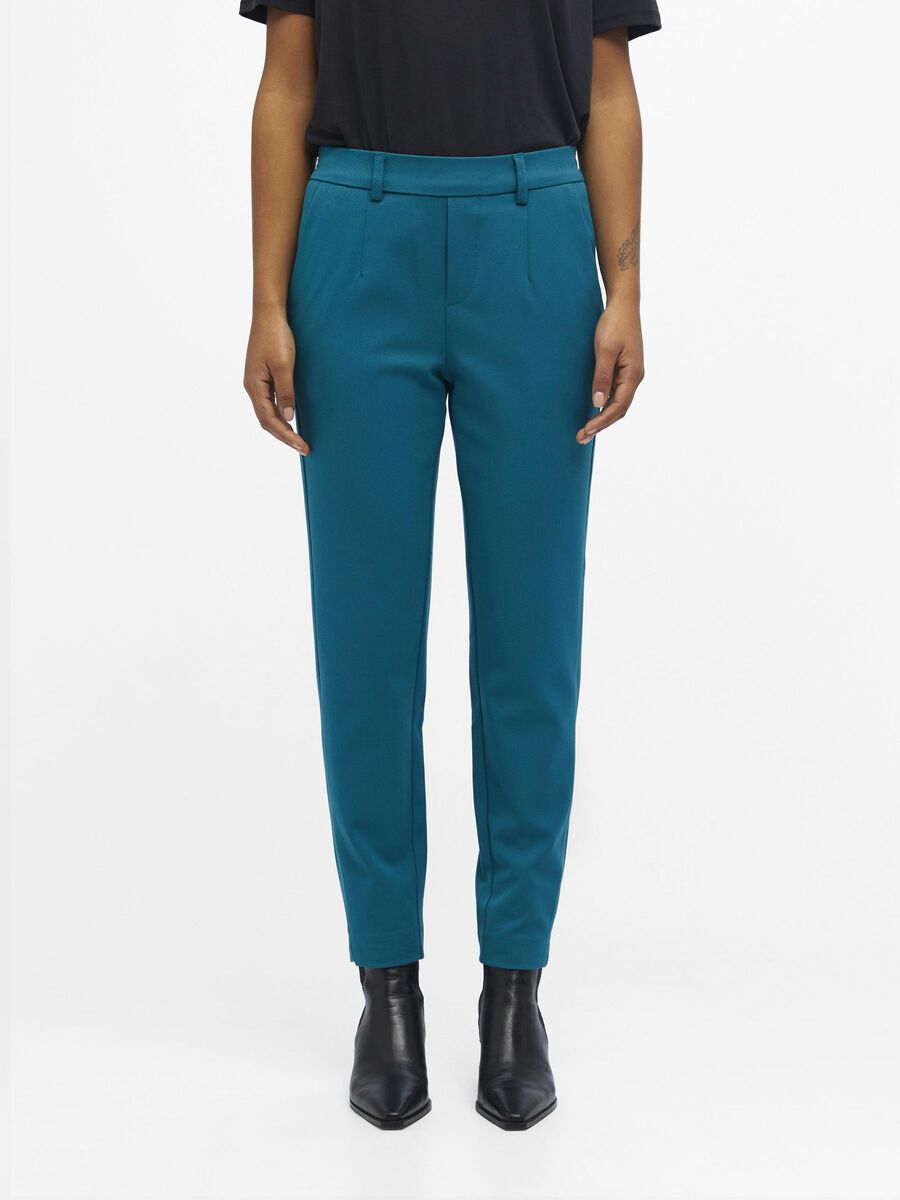 Object Collectors Item SLIM FIT TROUSERS, Shaded Spruce, highres - 23029728_ShadedSpruce_910964_003.jpg