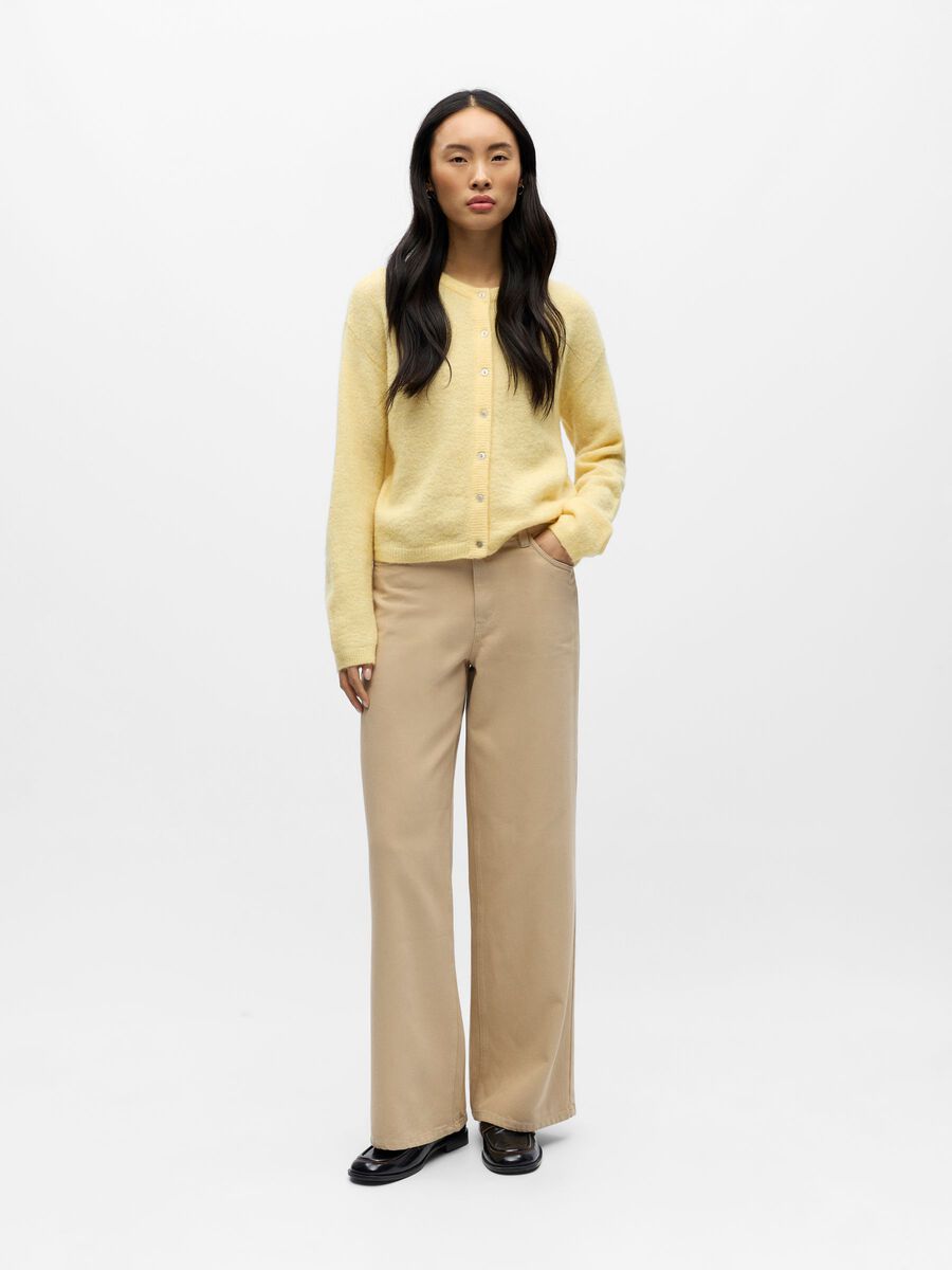 Carousel image - ALPACA WOOL BLEND KNITTED CARDIGAN, Sunlight | 4