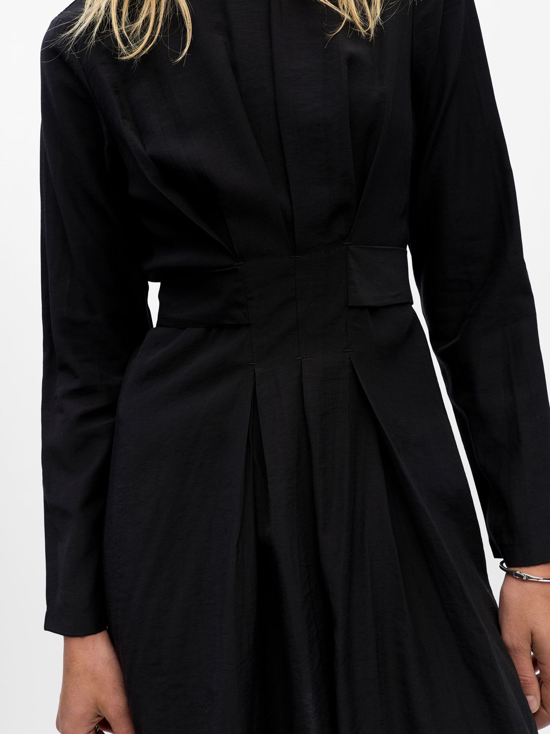 Carousel image - MANCHES LONGUES MINI-ROBE, Black | 5