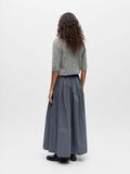 Product image thumbnail - A-LINE MAXI SKIRT, Gunmetal | 3