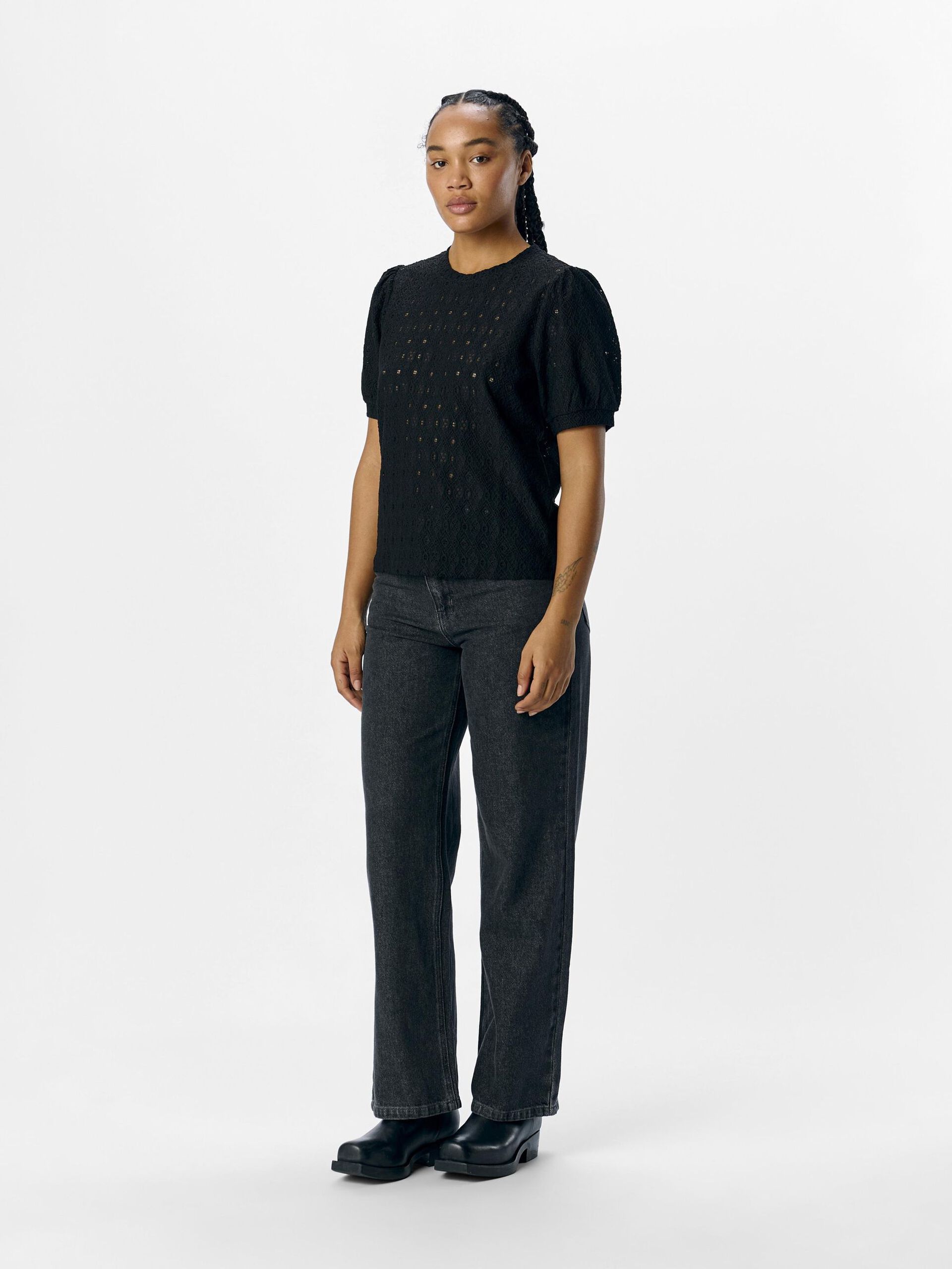 Carousel image - BRODERIE ANGLAISE OBERTEIL, Black | 4