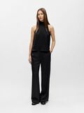 Product image thumbnail - SATIN HALTERNECK TOP, Black | 5