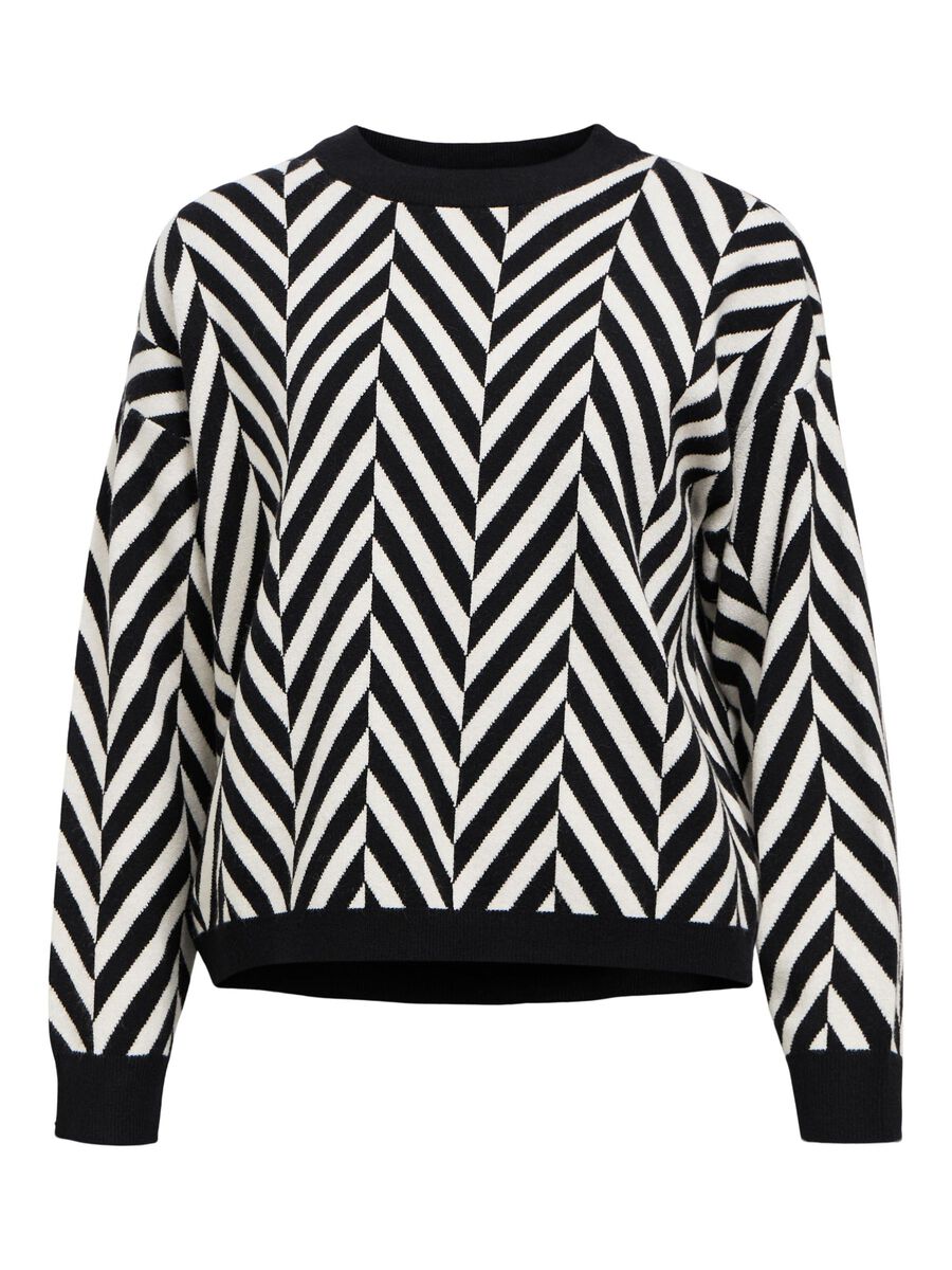 OBJECT KNITTED PULLOVER, Black, highres - 23044642_Black_1160763_001.jpg