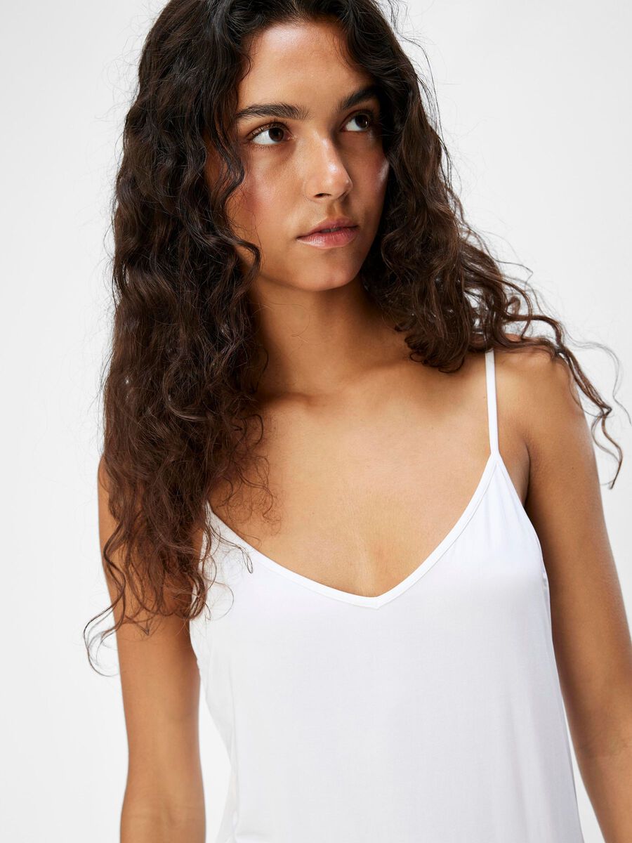 Carousel image - MINI SLIP DRESS, White | 5
