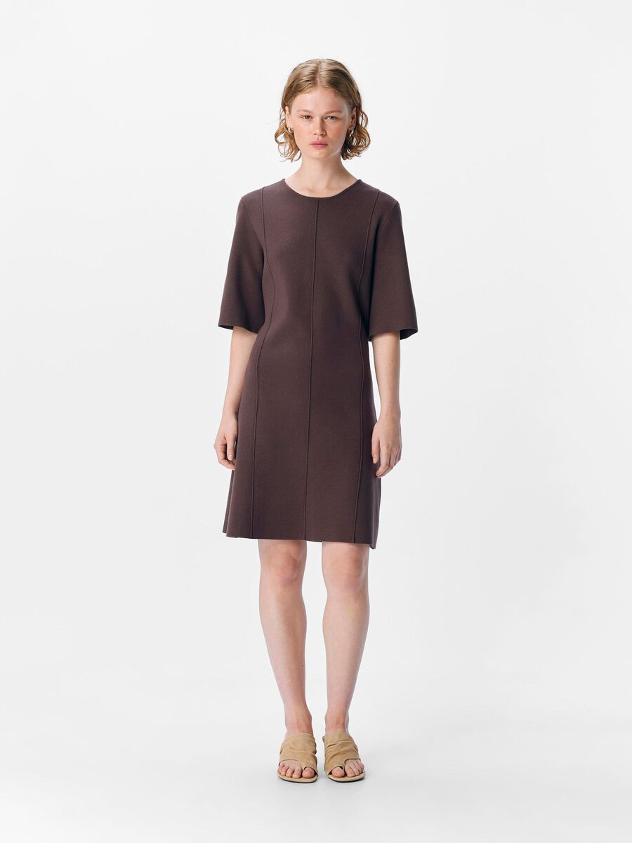 Carousel image - OBJREYNARD MINIKLEID, Seal Brown | 4