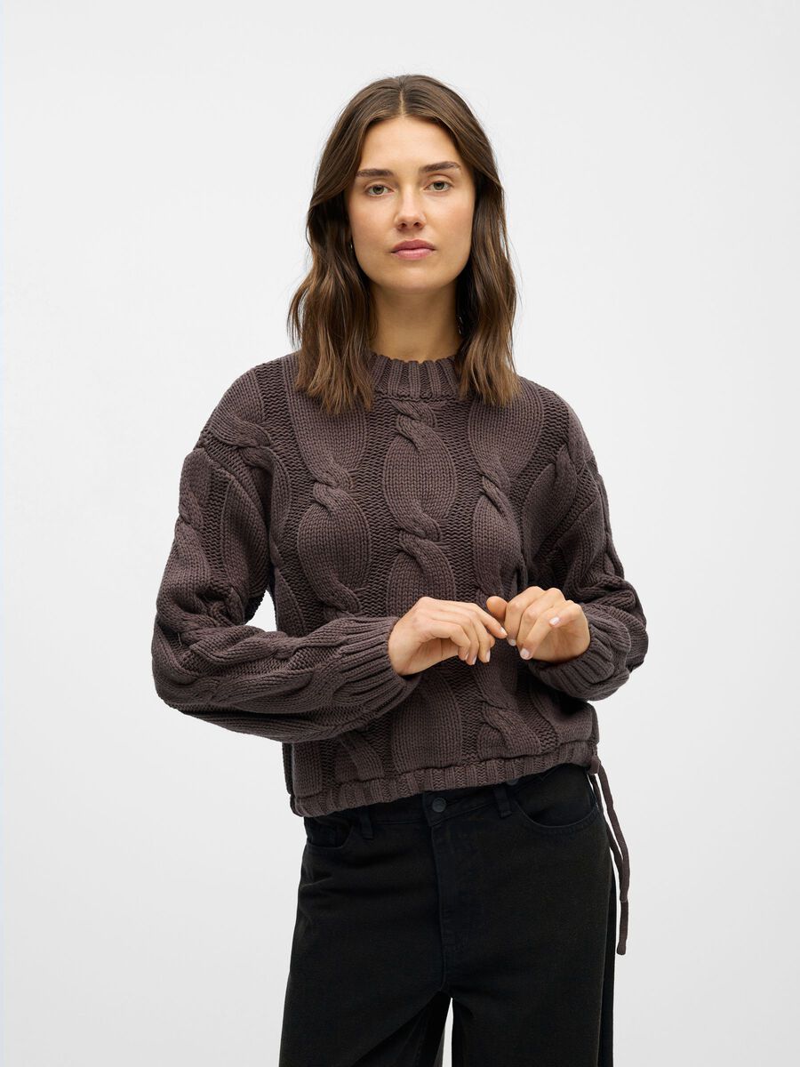 Product carousel image - STRICK PULLOVER, Seal Brown | 1