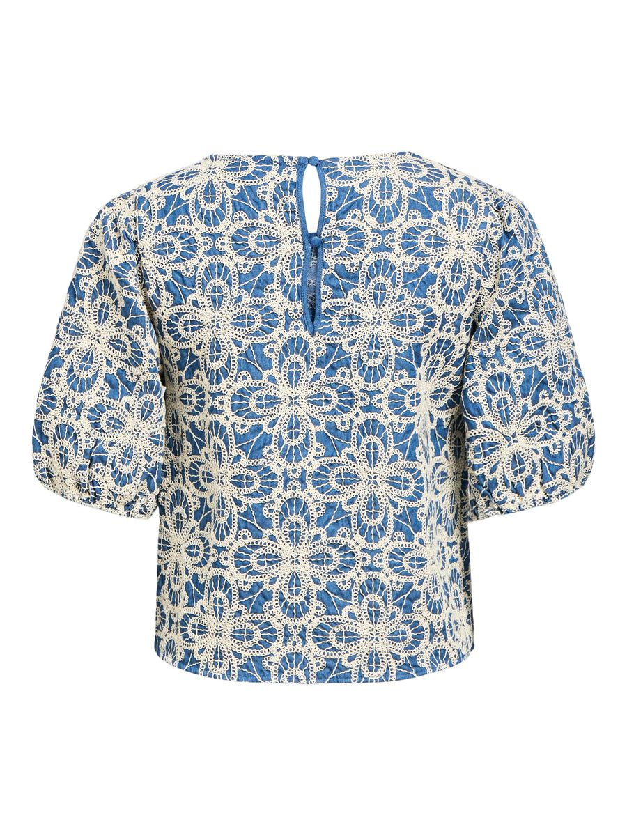 OBJECT EMBROIDERED TOP, Medium Blue Denim, highres - 23045737_MediumBlueDenim_1159786_002.jpg