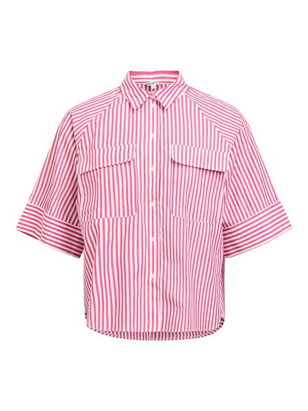 OBJECT STRIPED SHIRT, Sangria, highres - 23047168_Sangria_1206232_001.jpg